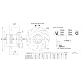 Ec28092 ventilateur Axial ventilateur 280 * 280 * 92 mm ventilateur de refroidissement